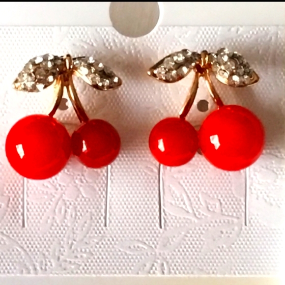 archstarshop Jewelry - Cute Red Cherry Earrings